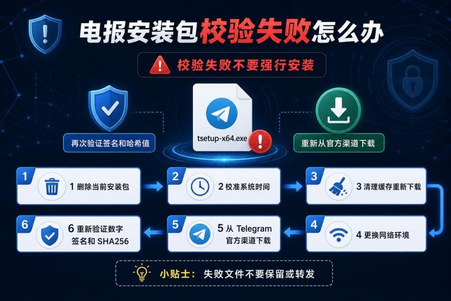 Telegram 安装包 SHA256 哈希校验