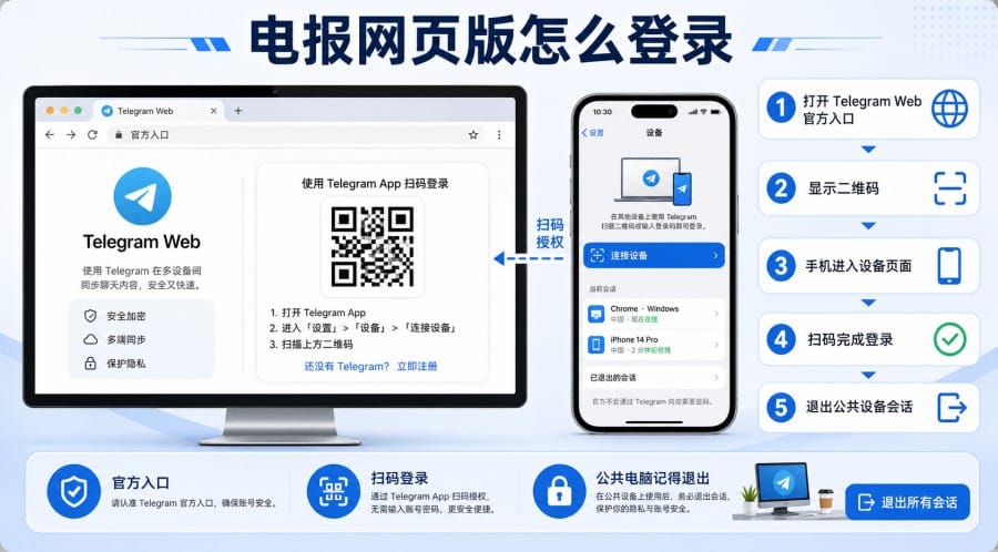 电报怎么登录?手机、电脑和网页版操作教程 配图 2