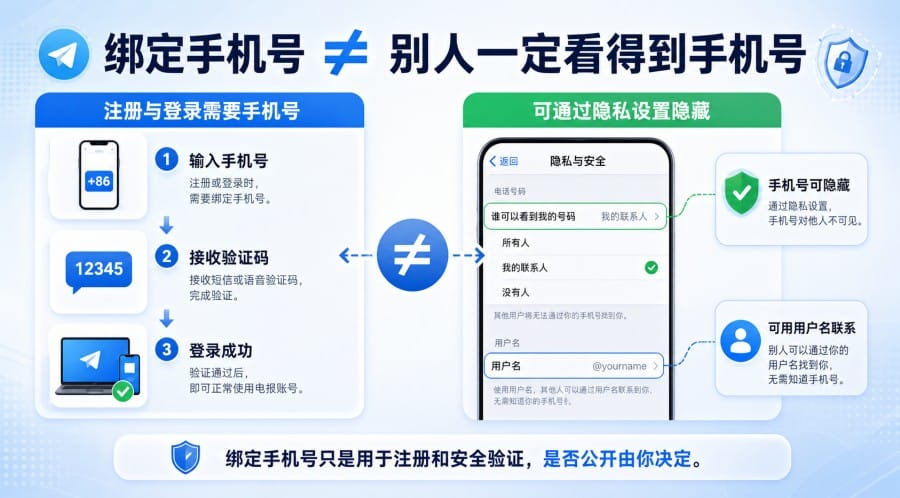 电报注册需要什么?手机号、验证码和安全设置怎么准备 配图 3