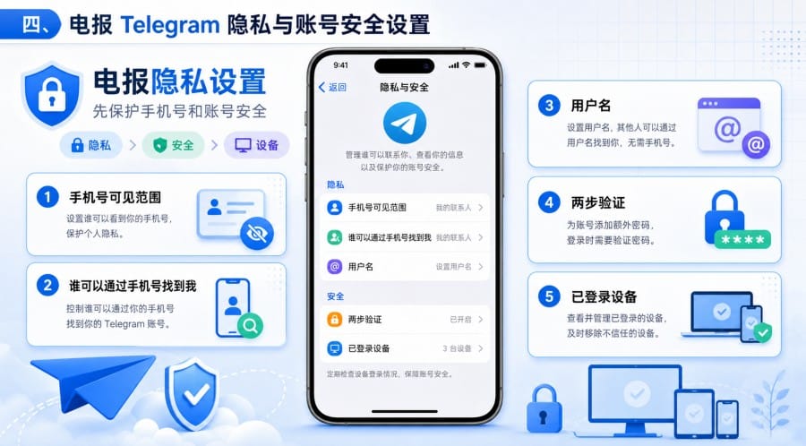 电报怎么用?Telegram 新手下载、中文设置与加群教程 第 3 张正文图