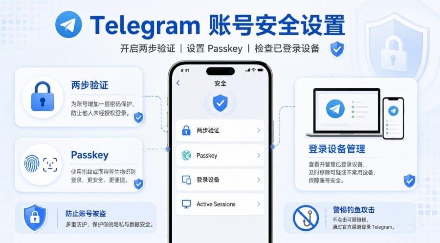 电报安全吗?Telegram 隐私保护与账号安全设置教程 第 2 张正文图