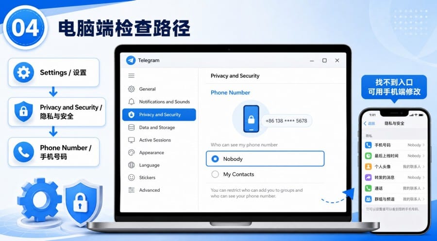 电报手机号怎么隐藏? image 3