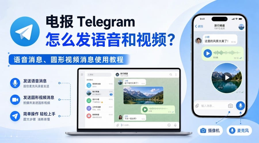 电报怎么发语音和视频 cover image