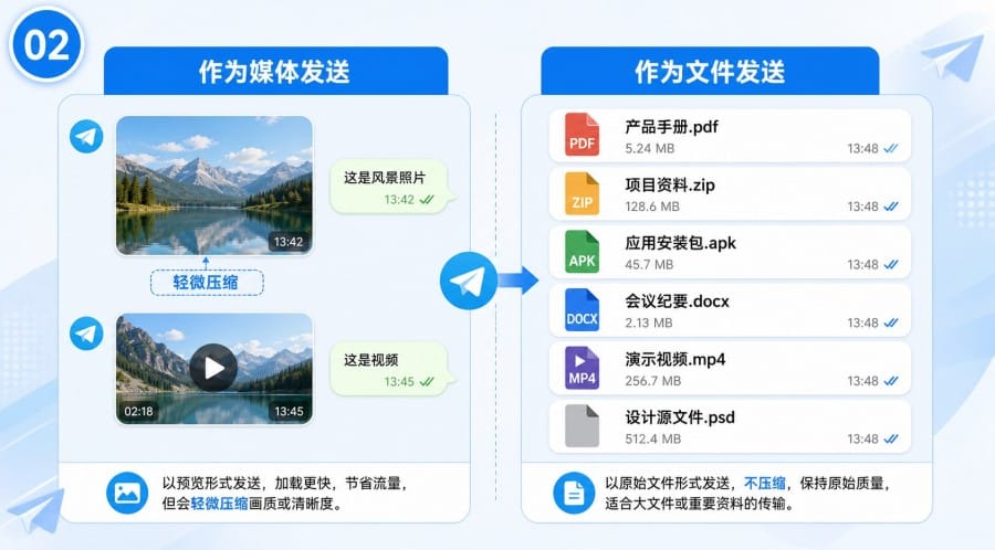 电报怎么发送文件?手机电脑传文件与原图发送方法 - step 1