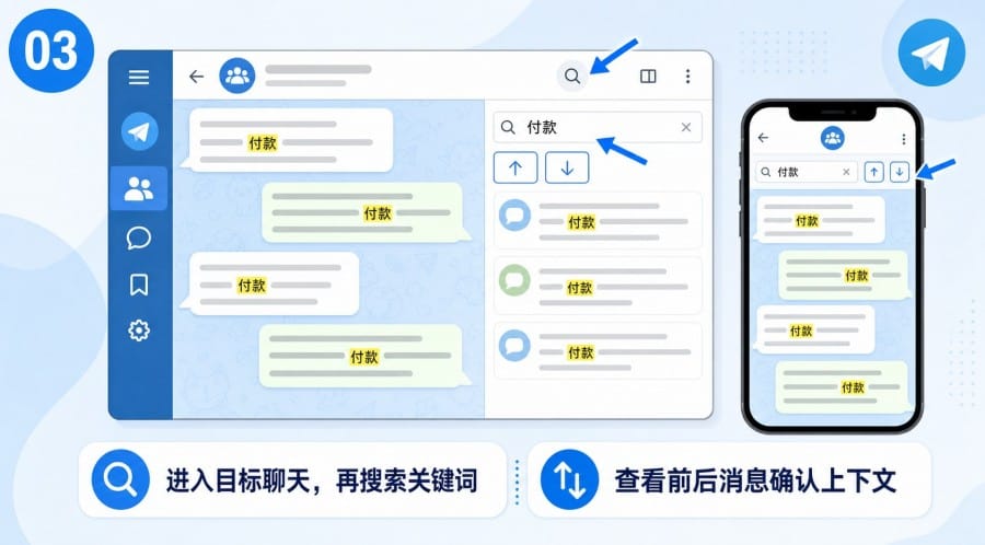 电报怎么搜索消息 - 配图 2