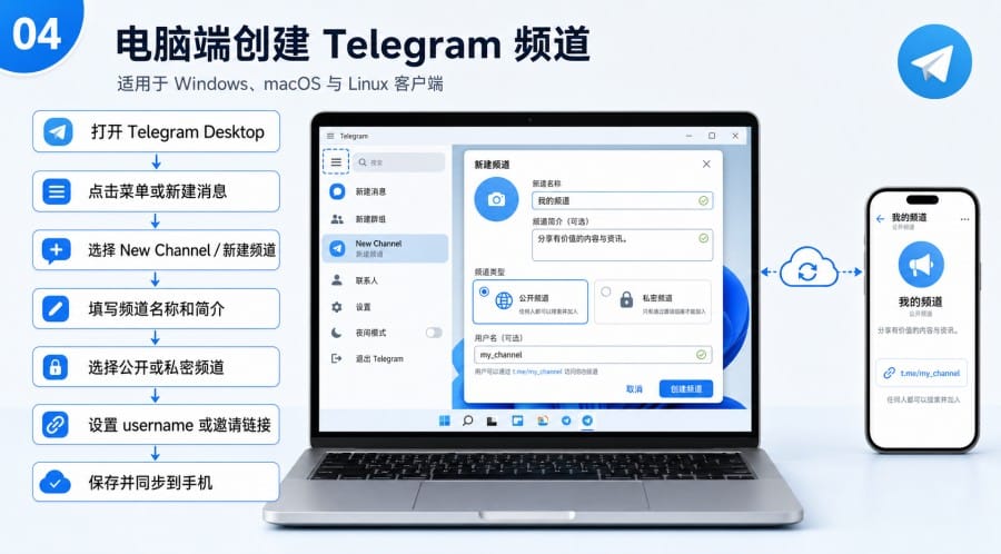 电报频道怎么创建 - 配图 3