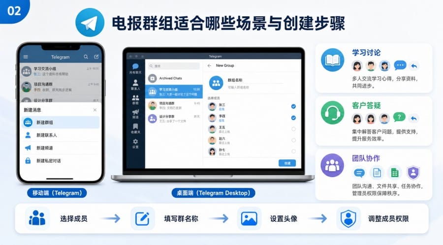 电报群组和频道有什么区别 - 配图 1