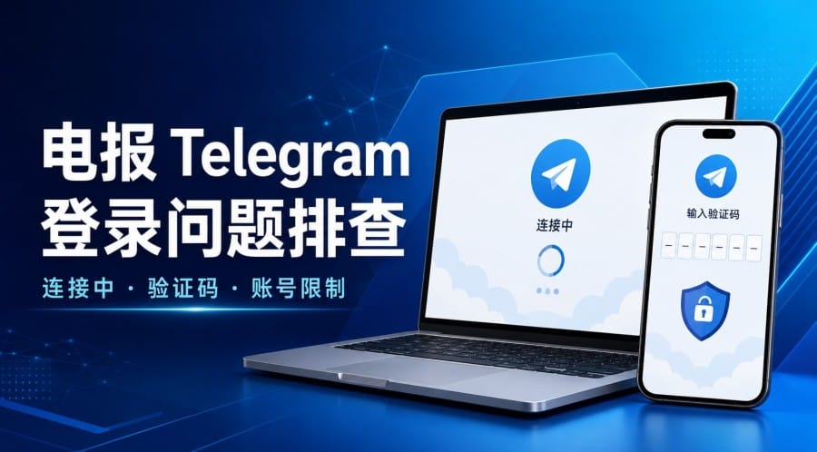 电报下载后为什么不能登录?连接中、验证码与账号限制排查