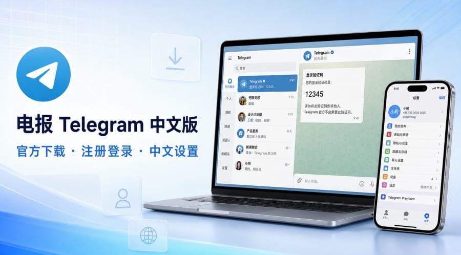 电报怎么下载并设置中文？